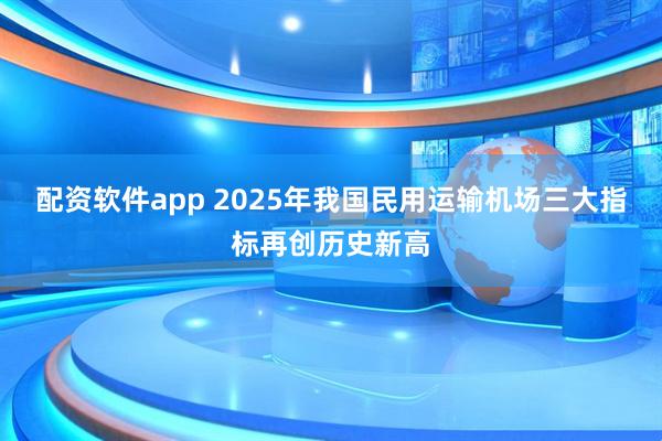 配资软件app 2025年我国民用运输机场三大指标再创历史新高